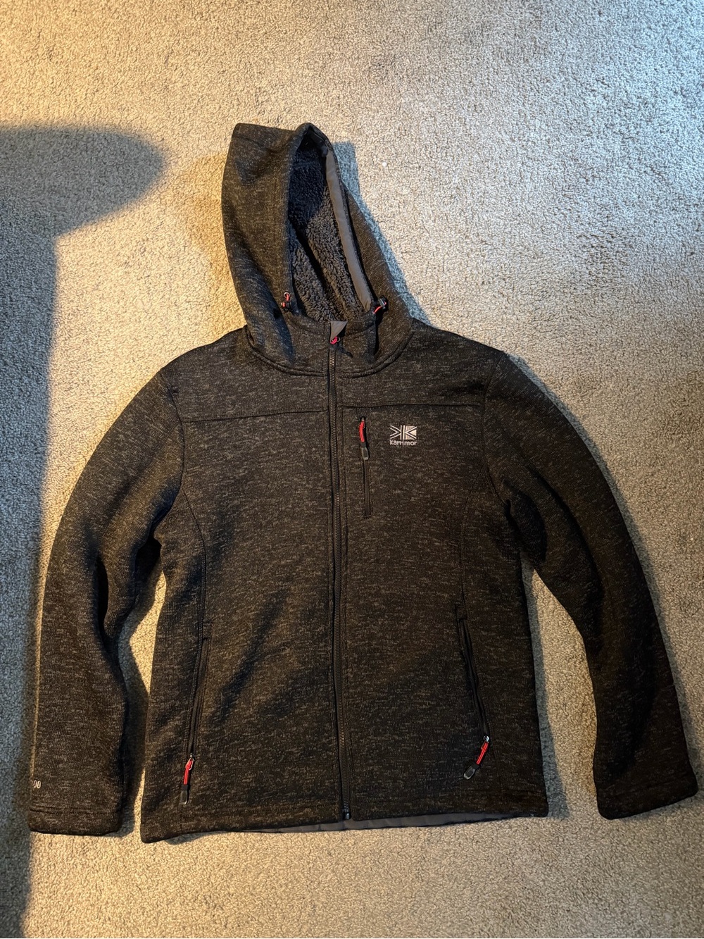 Karrimor Men’s Dark Charcoal Full-Zip Hooded Jacket